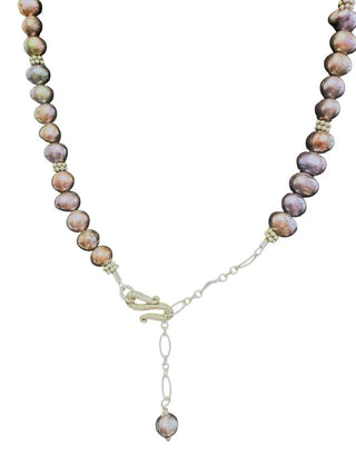 Sterling Pearl Dragonfly Necklace