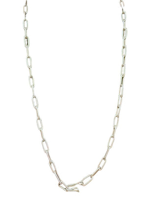Heavy Sterling Cross Pendant Necklace