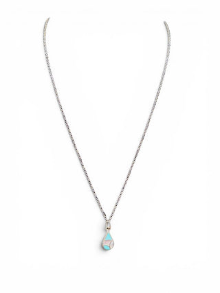 Sterling Inlay Pendant Necklace