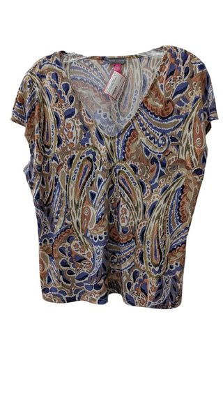 Short Sleeve Print Blouse