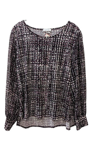 Long Sleeve Print Blouse
