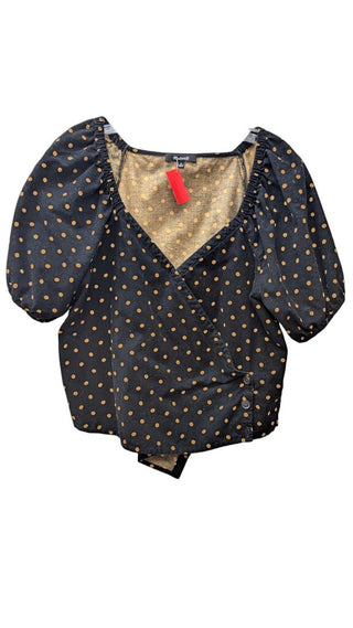 Spotted Corduroy Puff Sleeve