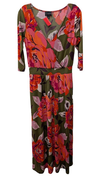 V-Neck Floral Maxi