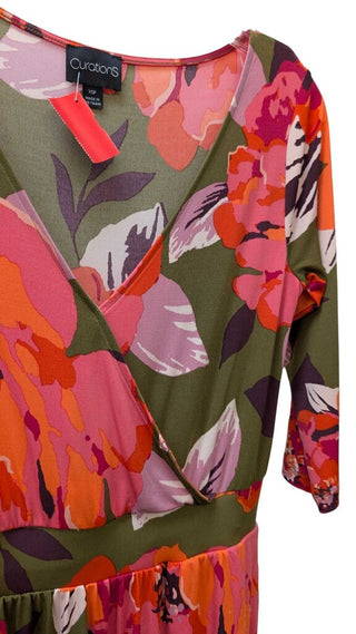 V-Neck Floral Maxi