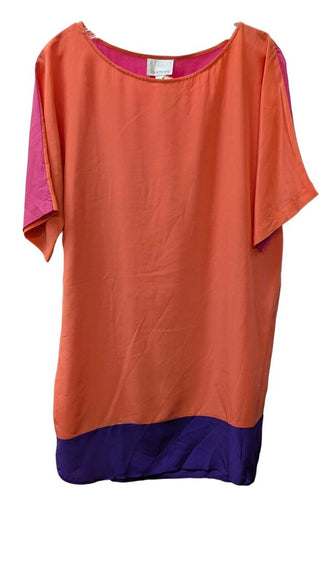 Colorblock 100% Silk Top