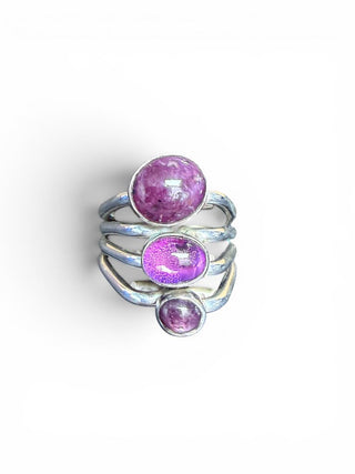 Sterling Star Ruby Pink Sapphire Ring