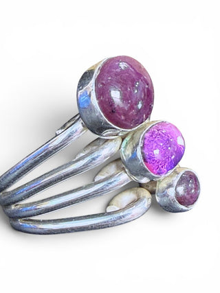 Sterling Star Ruby Pink Sapphire Ring