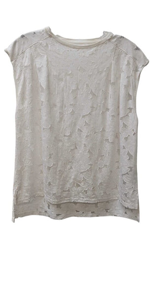 Mesh Floral Short Sleeve