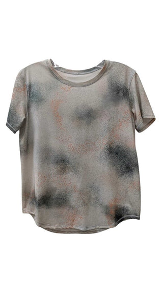 Short Sleeve Splatter Stretch Tee