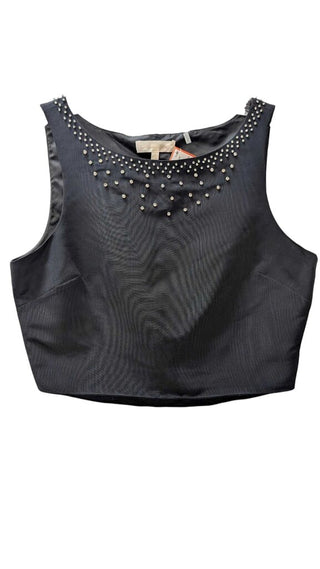 Beaded Neckline Sleeveless