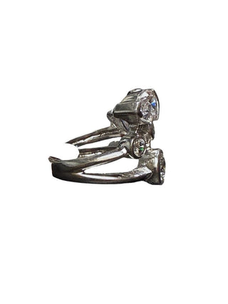 Sterling stone ring