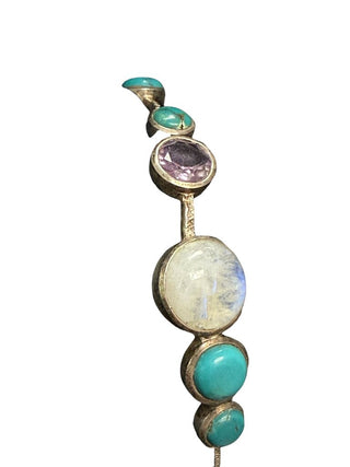 Sterling stone bangle