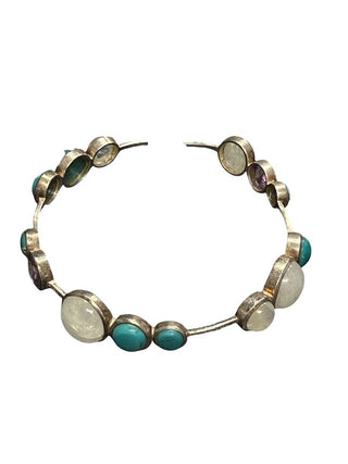 Sterling stone bangle
