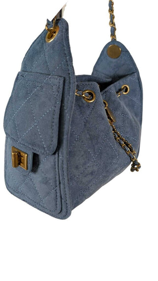 Faux Suede Shoulder