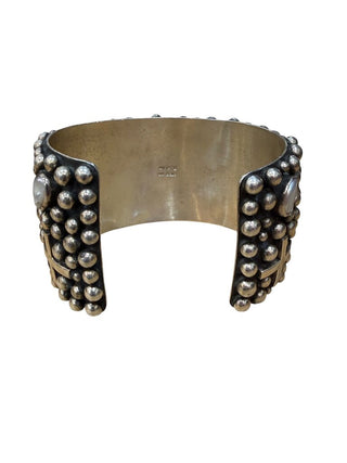 Sterling pearl cuff bracelet