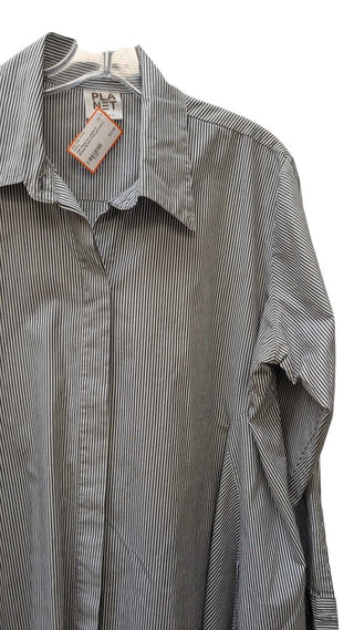 Striped Button Front