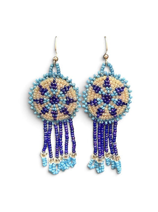 Beaded dangle earrings