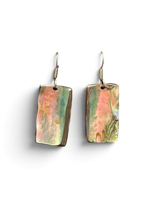 Abalone dangle earrings