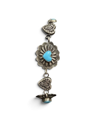 Sterling /Sleeping Beauty heart bracelet