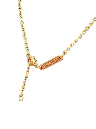 Elisa rose Gold Drusy pendant necklace
