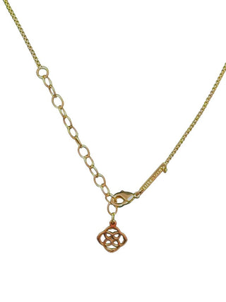 Tess rose gold drusy pendant necklace