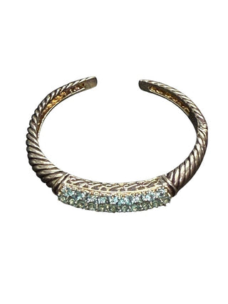 Sterling Stone Hinged Cuff