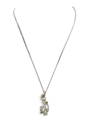 Sterling Stone Pendant Necklace