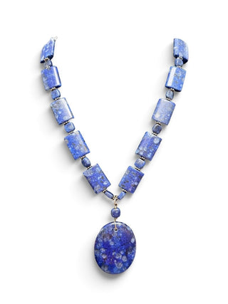 Sterling Lapis Necklace