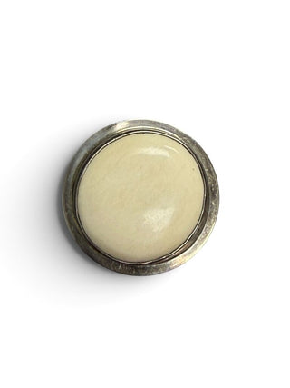Signed N.F. Garcia Sterling Bone Brooch