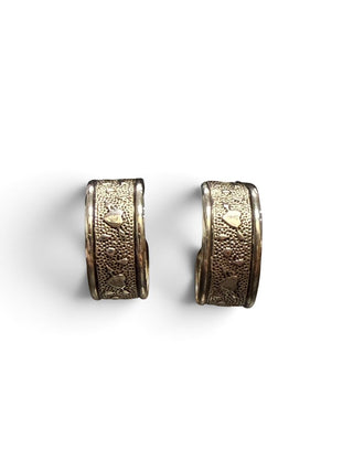 Sterling Heart Hoop Earrings