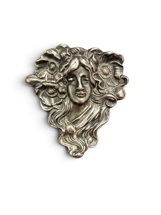 Art Nouveau Sterling Brooch Vintage