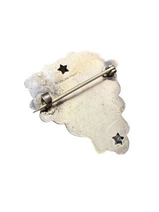 Art Nouveau Sterling Brooch Vintage
