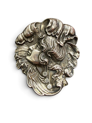 Art Nouveau Sterling Brooch Vintage