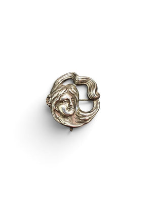 Sterling Lady Brooch
