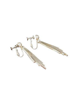 Vintage Sterling Mexican Hand Earrings