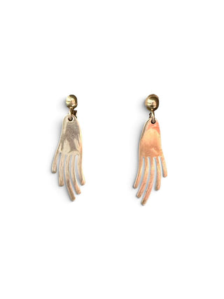 Vintage Sterling Mexican Hand Earrings