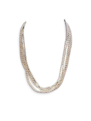 Sterling High Shine Three Strand Necklace