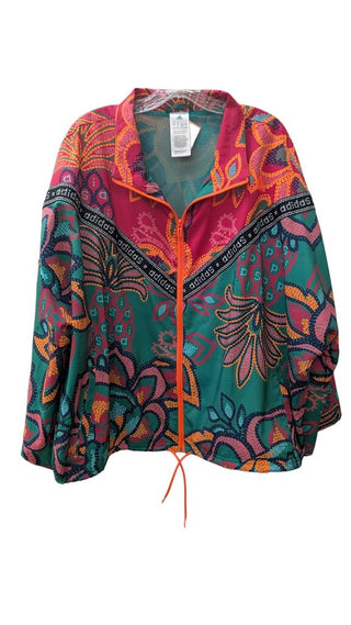 Flare Sleeve Multi Print Windbreaker Style