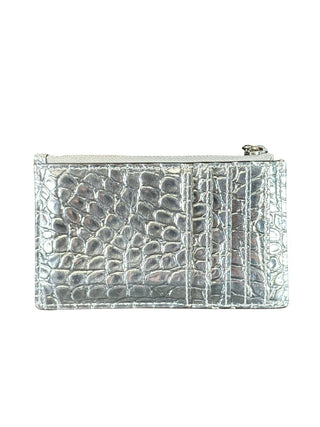 Crocodile Metallic Card Holder