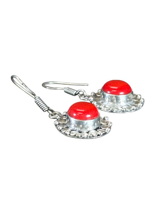 Silver/stone necklace and earrings