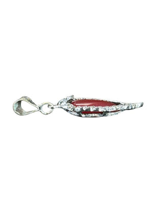 Silver/stone earrings and pendant