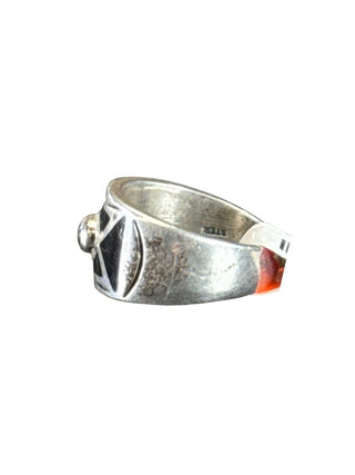 SS Onyx inlay ring