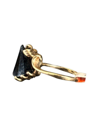 14K stone ring