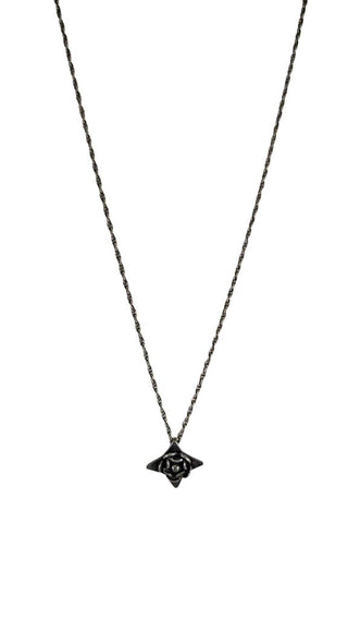 Sterling Flower Pendant Necklace
