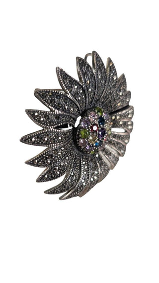 Sterling Marcasite Pin
