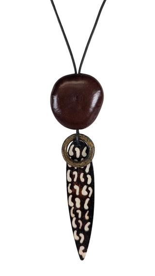 Wood Pendant Necklace