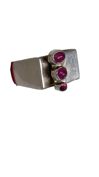 SS Stone Bar Ring