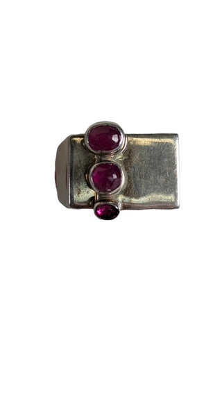 SS Stone Bar Ring