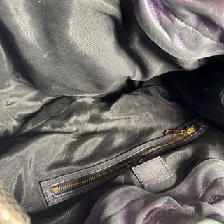 AS IS Purple Monogram Lurex Limited Edition Bluebird Bag Retail $4500