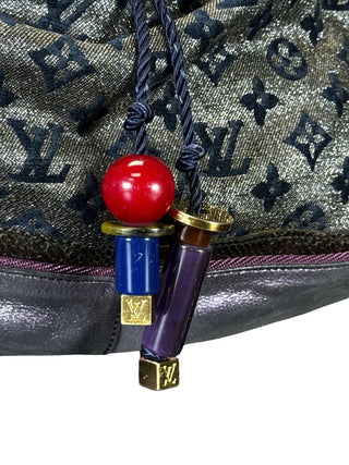 AS IS Purple Monogram Lurex Limited Edition Bluebird Bag Retail $4500